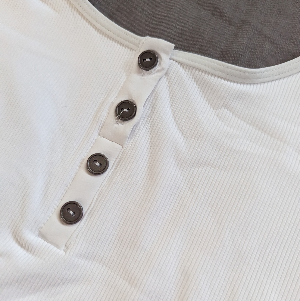 L*Space Float On Ribbed Henley Button One Piece Swimsuit - Picture 11 of 15